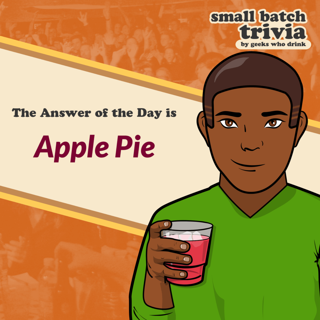 Small Batch Answer of the Day 2025-12-16: APPLE PIE