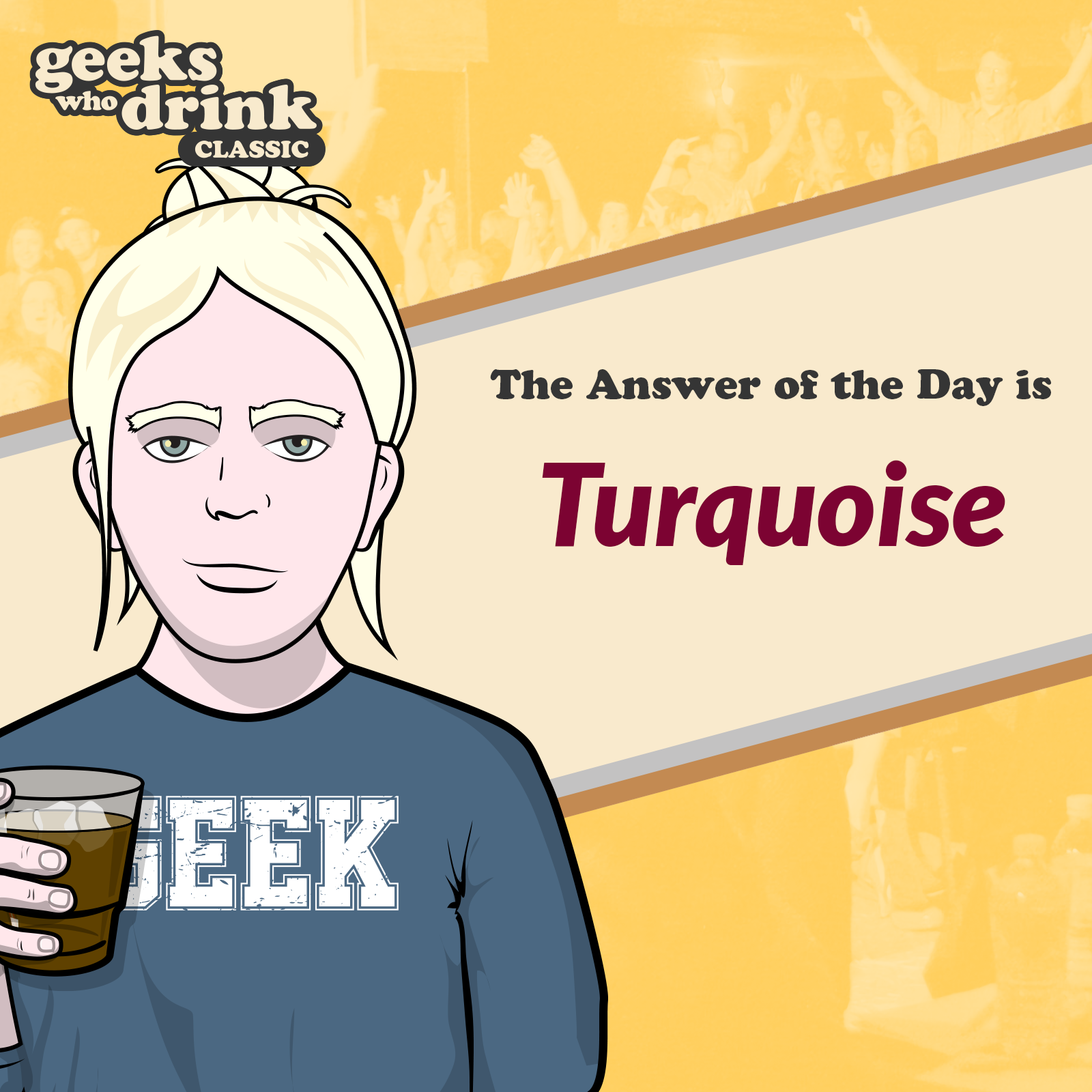 Classic Trivia Answer of the Day 2026-03-31: TURQUOISE