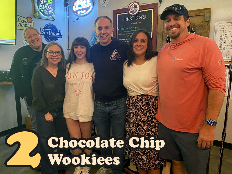 Second place team Chocolate Chip Wookiees
