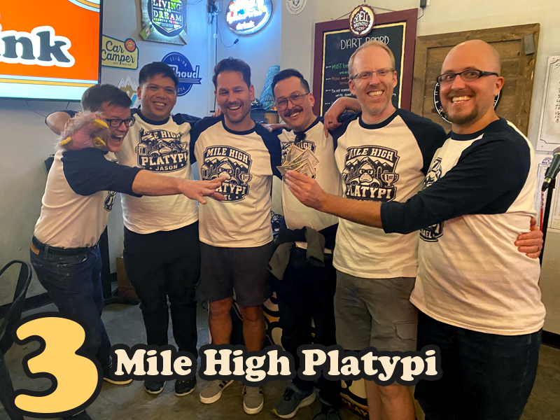 Third place team Mile High Platypi