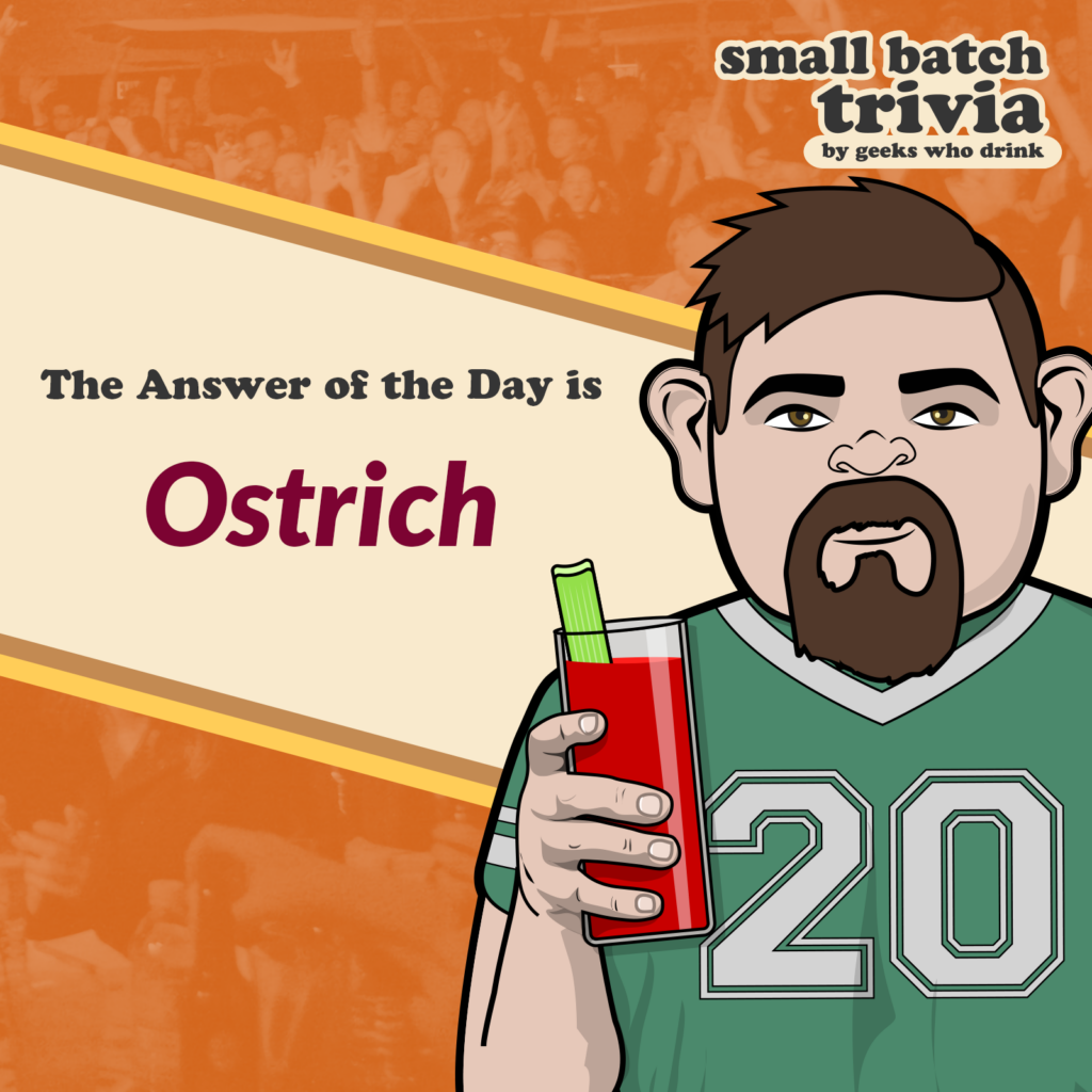 Small Batch Answer of the Day 2026-05-26: OSTRICH