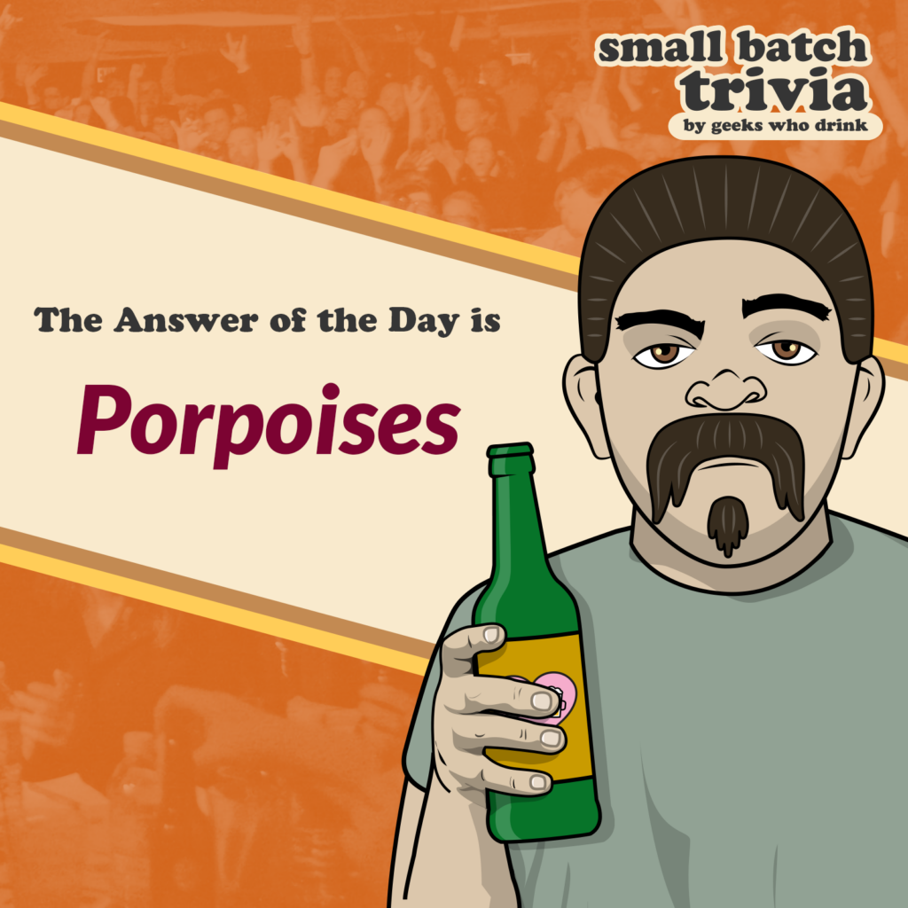 Small Batch Answer of the Day 2026-05-28: PORPOISES