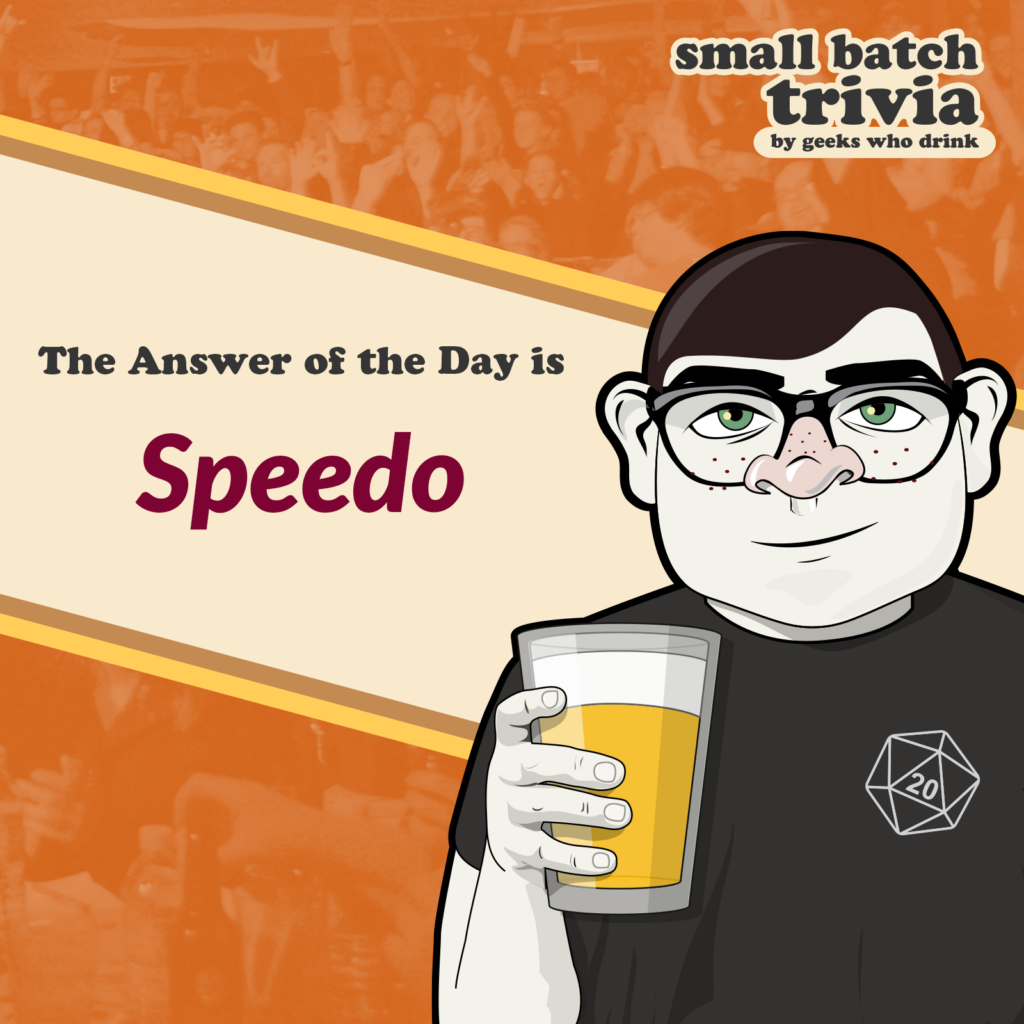 Small Batch Answer of the Day 2026-09-15: SPEEDO