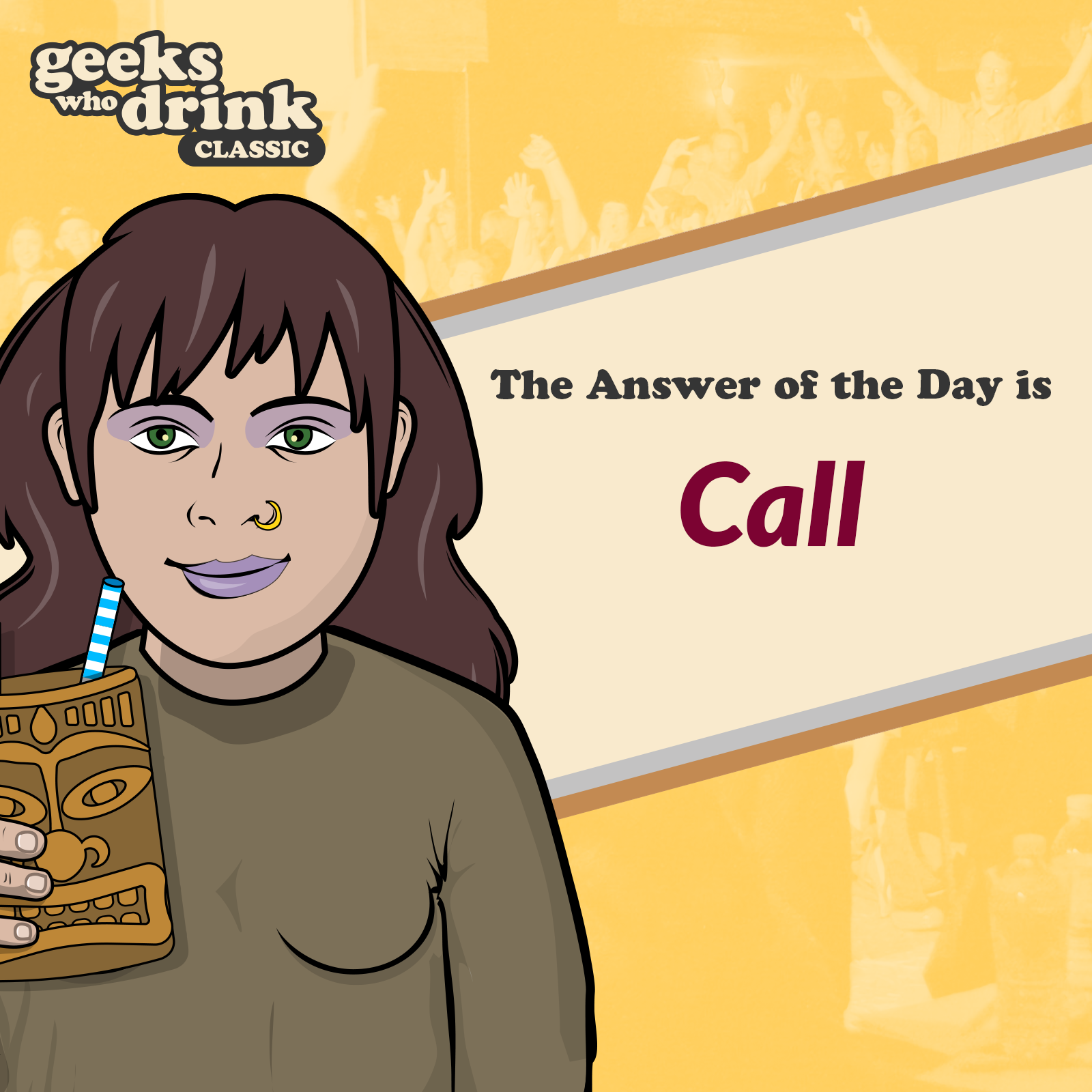 Classic Pub Quiz Answer of the Day 2026-10-14: CALL